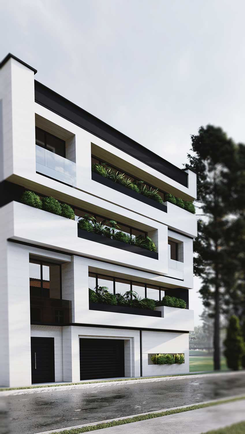 پروژه طراحی نمای ساختمان وطنچی